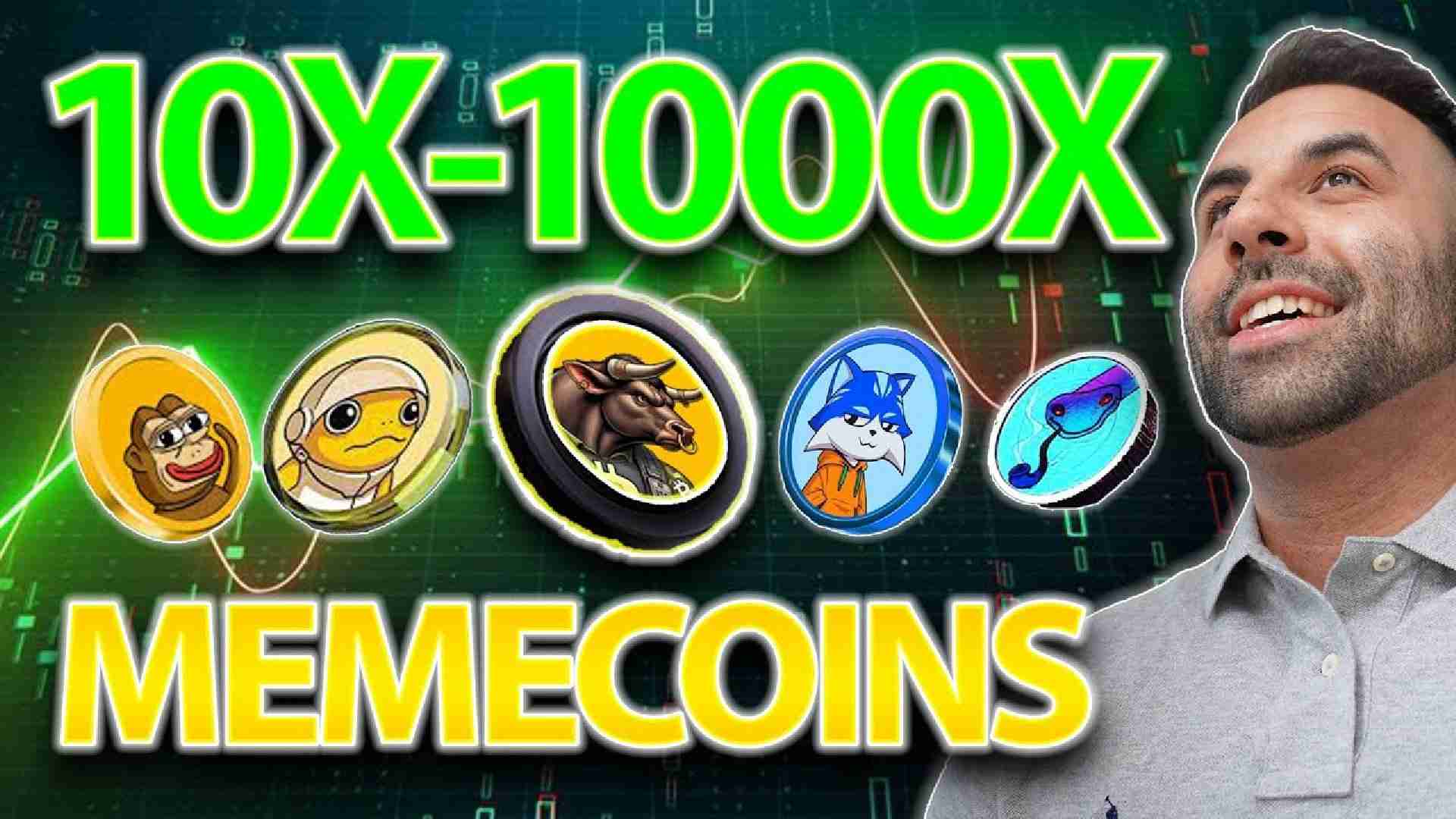 模因硬币躁狂症：这些加密货币可以在公牛奔跑中带来10x-1000x的增长吗？